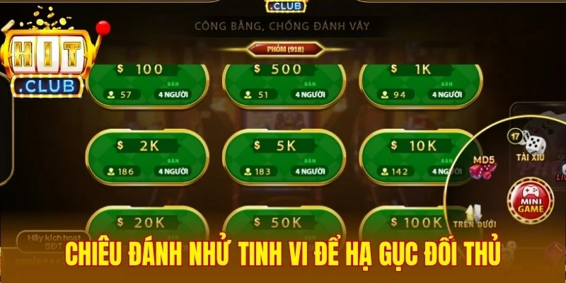 Chiêu đánh nhử tinh vi để hạ gục đối thủ