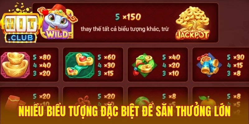 Nhiều biểu tượng đặc biệt để săn thưởng lớn