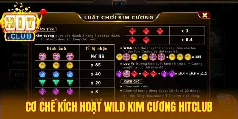 Cơ chế kích hoạt Wild Kim Cương Hitclub